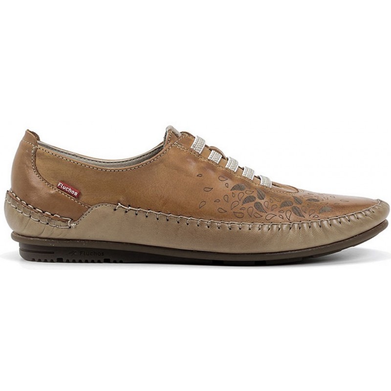 SCHUHE FLUCHOS F1181 HAVANA ESLA DORE_TOPO