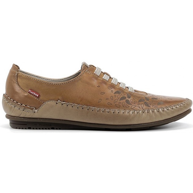 SCHUHE FLUCHOS F1181 HAVANA ESLA DORE_TOPO