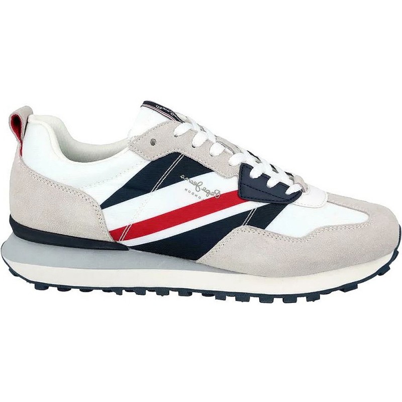 PEPE JEANS FOSTER MAN DRUCKSNEAKERS PMS30944 WHITE