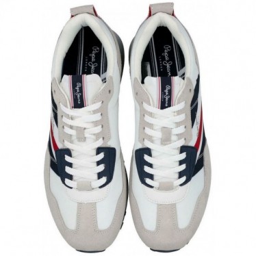 PEPE JEANS FOSTER MAN DRUCKSNEAKERS PMS30944 WHITE