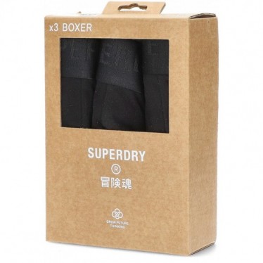 SUPERDRY BOXER M3110342 3ER-PACK BLACK