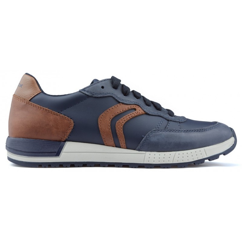 GEOX ALBEN Turnschuhe NAVY_COGNAC