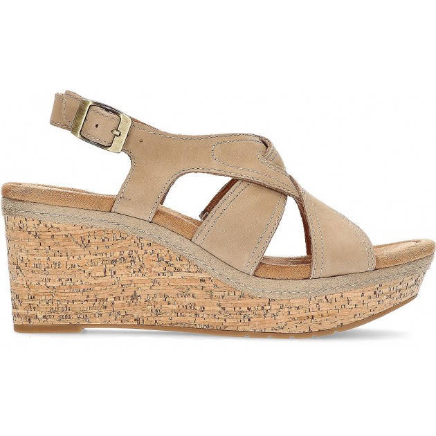 CLARKS ELLERIRAE SANDALEN NOUGAT CLARKS ELLERIRAE SANDALEN NOUGAT