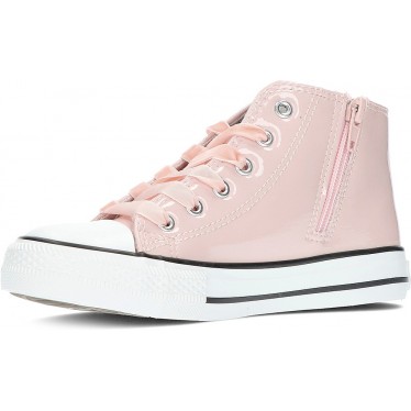 CONGUITOS HOHE SNEAKERS AUS LACKLEDER 283009 ROSA