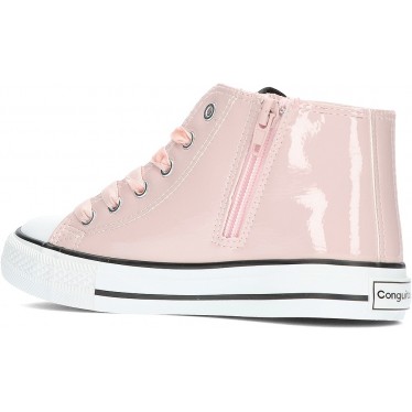 CONGUITOS HOHE SNEAKERS AUS LACKLEDER 283009 ROSA