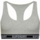 TOP SUPERDRY W3110357A CROP MIT MULTILOGO GREY