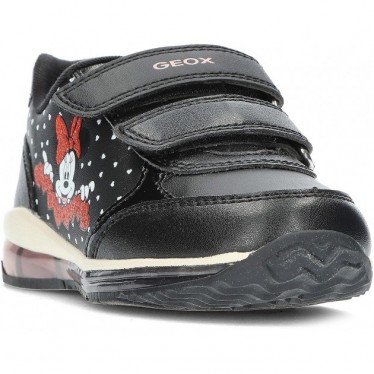 SNEAKERS MIT LEICHTEM GEOX MINNIE MOUSE B3685C BLACK