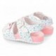 GARVALIN SANDALEN 232433 BLUMENDRUCK BLANCO