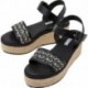 SANDALEN PEPE JEANS WITNEY JACQUARD PLS90594 BLACK