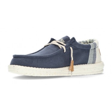 DUDE WALLY LEINENSCHUHE NAVY