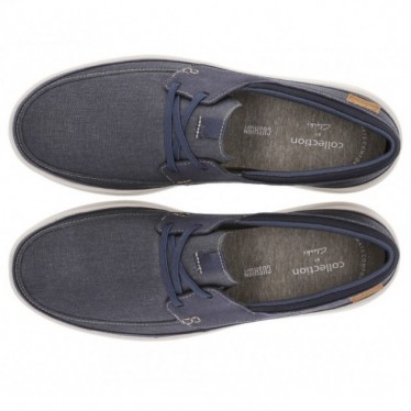 CLARKS SNEAKERS AUS CANTAL-SPITZE NAVY