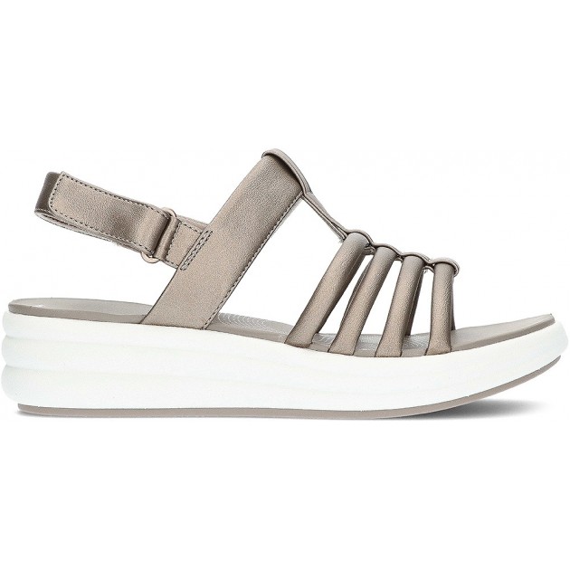 CLARKS DRIFT EASE SANDALEN METALLIC