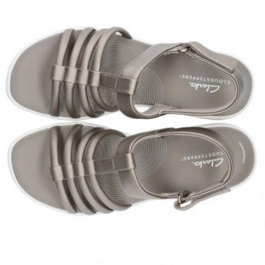 CLARKS DRIFT EASE SANDALEN METALLIC