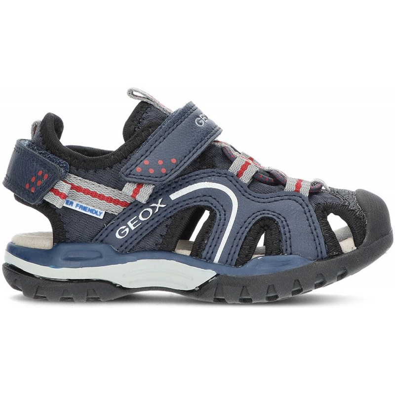 GEOX J BOREALIS J250RB SANDALEN NAVY_RED