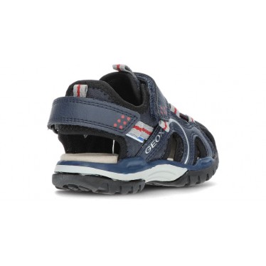 GEOX J BOREALIS J250RB SANDALEN NAVY_RED