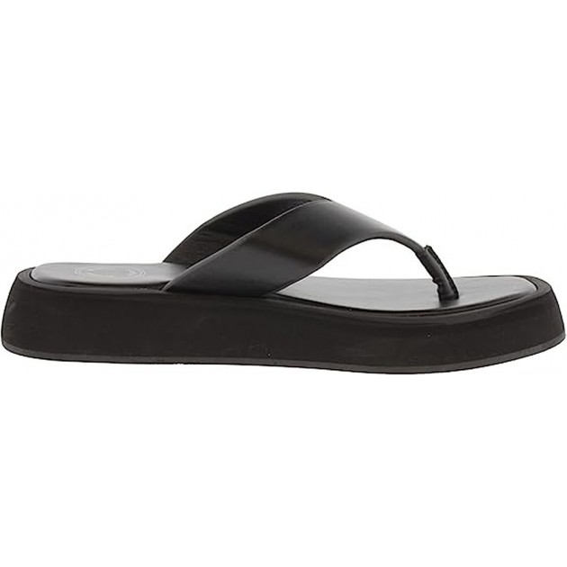 VICTORIA 1275100 FLIP-FLOPS MIT LEDER-EFFEKT BLACK