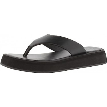 VICTORIA 1275100 FLIP-FLOPS MIT LEDER-EFFEKT BLACK