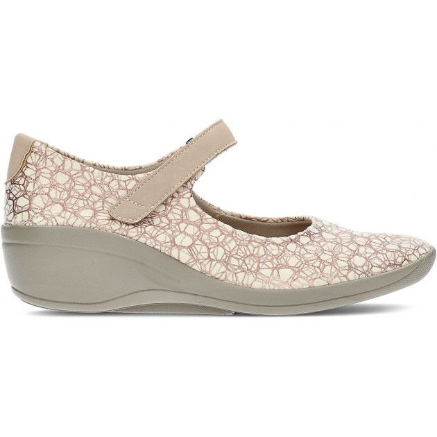 ARCOPEDICO ELASTIC WEDGE MANOLETINES W. BEIGE ARCOPEDICO ELASTIC WEDGE MANOLETINES W. BEIGE