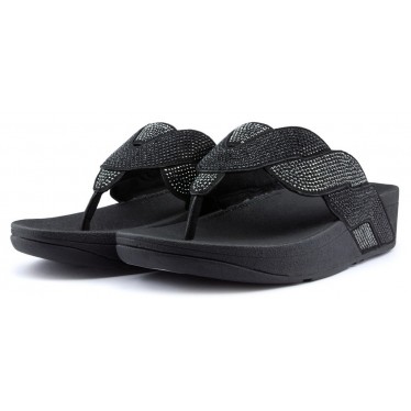 FITFLOP PAISLEY ROPE TOE THONGS Sandalen BLACK