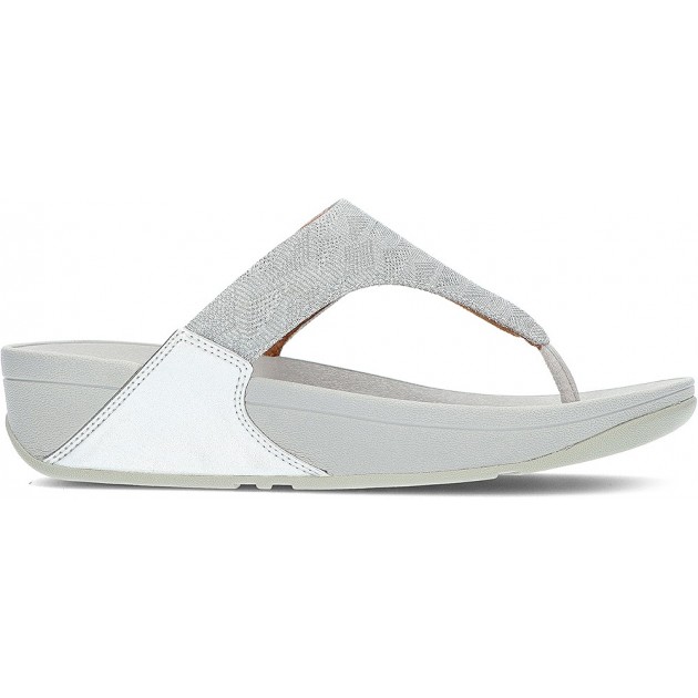 SANDALEN FITFLOP LULU GLITZ ET8 SILVER SANDALEN FITFLOP LULU GLITZ ET8 SILVER