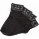 BLUMIGE SOCKEN CA012 BESTICKT BLACK