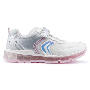 GEOX ANDROID GIRL Turnschuhe SILVER_WHITE