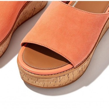 SANDALEN FITFLOP ELOISE CORK-WRAP WILDLEDER GC6 SUNSHINE_ORANGE