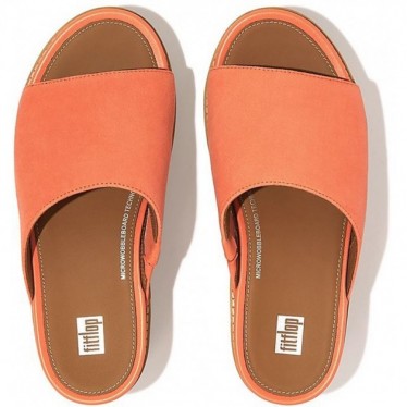 SANDALEN FITFLOP ELOISE CORK-WRAP WILDLEDER GC6 SUNSHINE_ORANGE