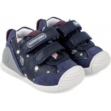 BIOMECANICS-STIEFEL MIT GALAXY-PRINT 231129-A AZUL_MARINO