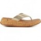 FITFLOP FT7 F-MODE LTH SANDALEN PLATINO