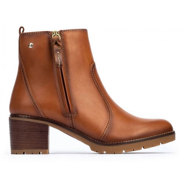 PIKOLINOS PLAIN ANKLE BOOTS W7H-8632 BRANDY