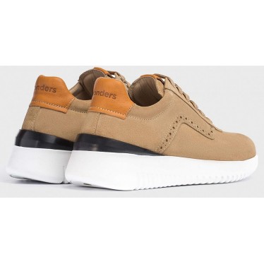 WUNDER-SNEAKERS AUS GEHACKTEM LEDER CB-3320 SAND