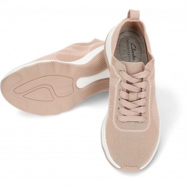 CLARKS CIRCUIT TIE SNEAKERS PEACH