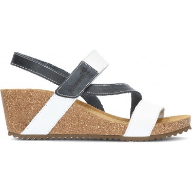 INTERBIOS Sandalen Komfortabler Keil 2019 BLANCO_AZUL