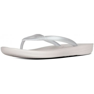 FITFLOP IQUSHION ERGONOMISCHE FLIP-FLOPS E54 SILVER