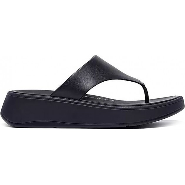 SANDALEN FITFLOP FW4 F-MODE LTH FLATFORM TOE-PO MIDNIGHT_NAVY