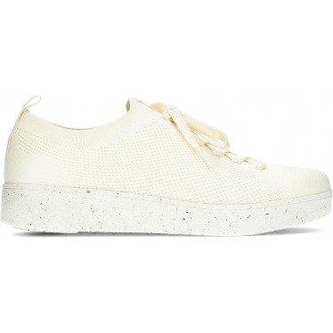 FITFLOP RALLY MULTI-STRICK-SNEAKERS CREAM