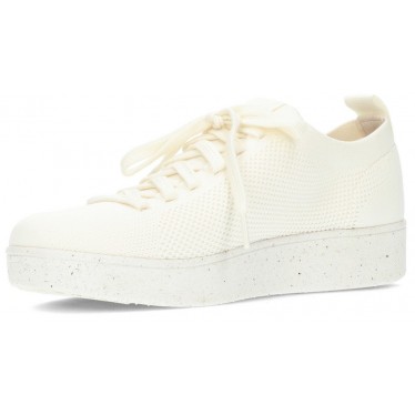 FITFLOP RALLY MULTI-STRICK-SNEAKERS CREAM