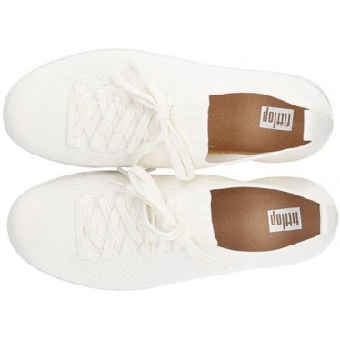 FITFLOP RALLY MULTI-STRICK-SNEAKERS CREAM