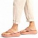 SANDALEN FITFLOP FW4 F-MODE LTH FLATFORM TOE-PO BEIGE