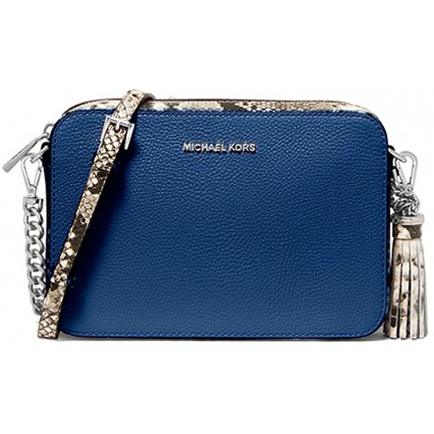 MICHAEL KORS GINNY UMHÄNGETASCHE BLUE MICHAEL KORS GINNY UMHÄNGETASCHE BLUE