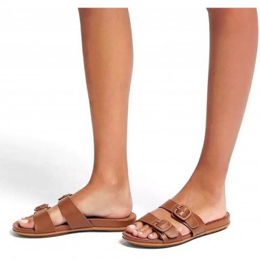 FITFLOP GRACIE FV1 SANDALEN MIT SCHNALLE LIGHT_TAN