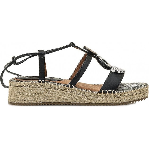 SANDALEN MARIAMARE BAUMWOLLE 68253 BLACK SANDALEN MARIAMARE BAUMWOLLE 68253 BLACK