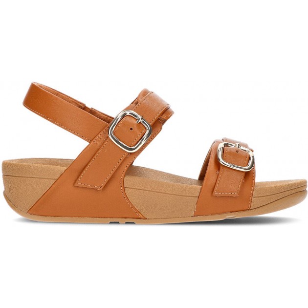 FITFLOP LULU VERSTELLBARE SANDALEN MIT RÜCKENRIEMEN TAN