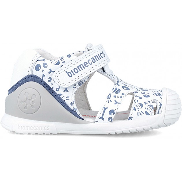 BIOMECANICS FIRST STEPS BEDRUCKTE SANDALE 242128 BLANCO BIOMECANICS FIRST STEPS BEDRUCKTE SANDALE 242128 BLANCO