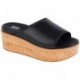 SANDALEN FITFLOP ELOISE CORK WRAP LTHR WG SLIDE FT5 BLACK