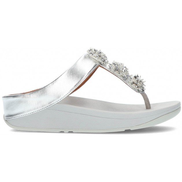 FITFLOP GALAXY TOE-THONGS SANDALEN SILVER