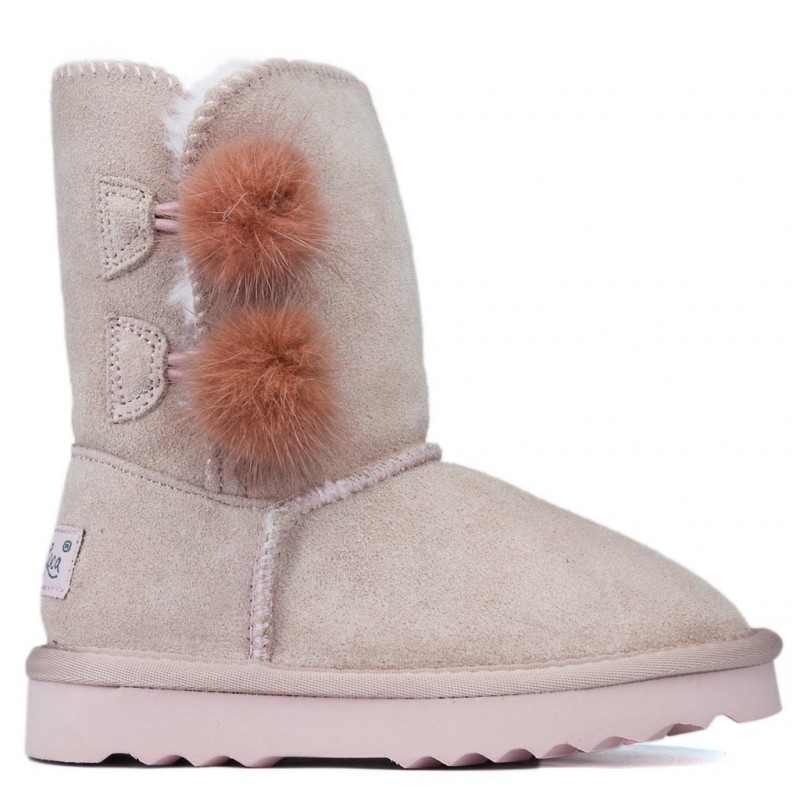 Stiefel Oca Loca Pompon Rose ROSA