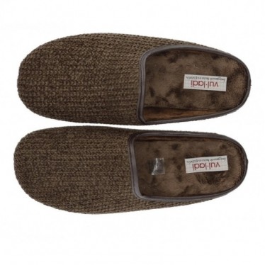 HAUS SLIPPER VULLADI CHINILLA MARRON