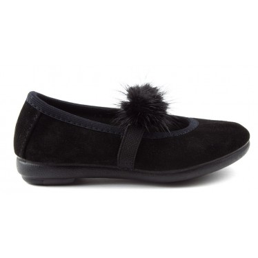 VULLADI BALLERINAS KÖNNEN WILDLEDER-POMPOMS SPLITTEN 1405 NEGRO